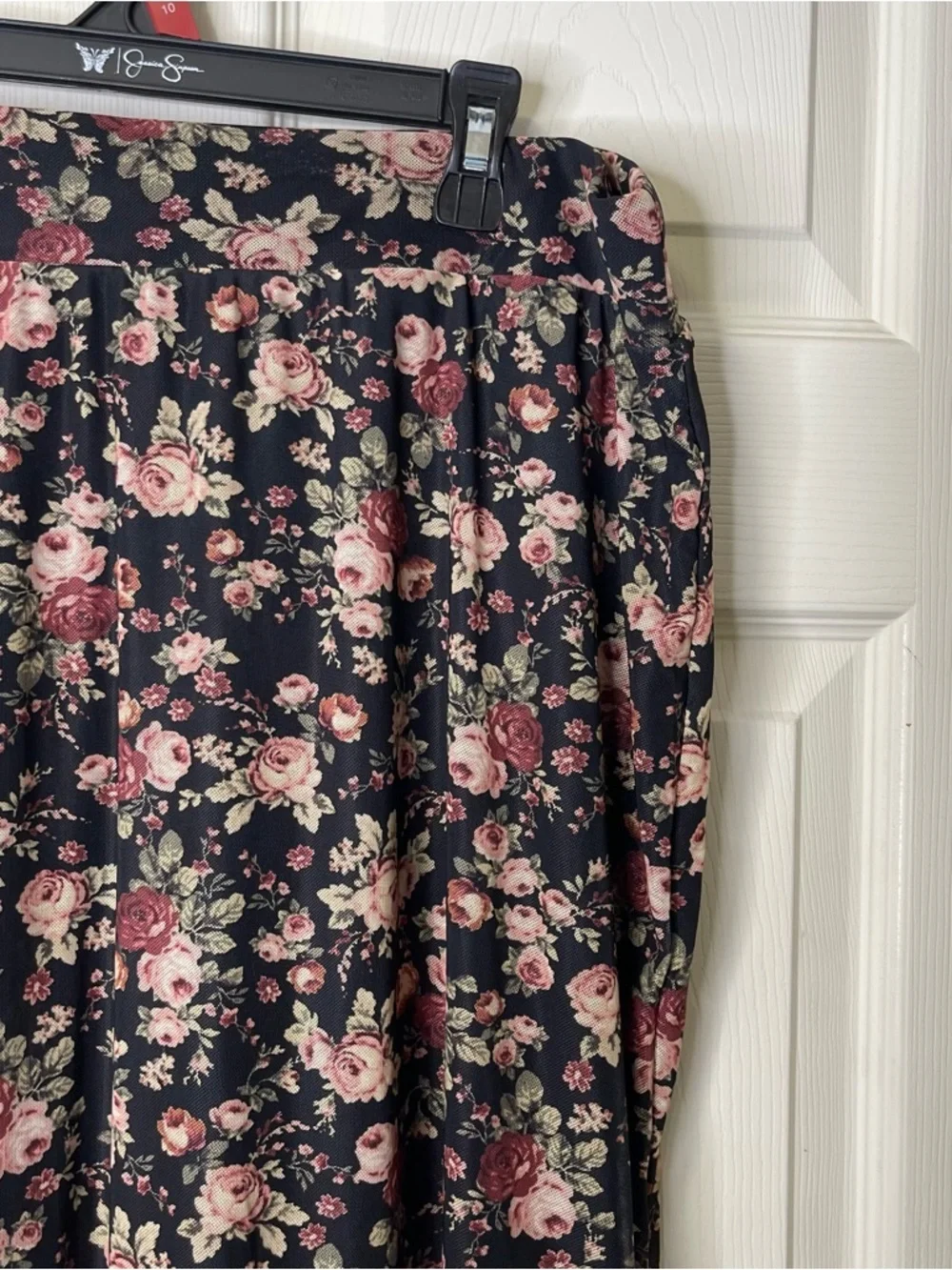 Torrid Womens Floral Multi Color Mesh Maxi Skirt Sz 1 - Picture 4 of 9